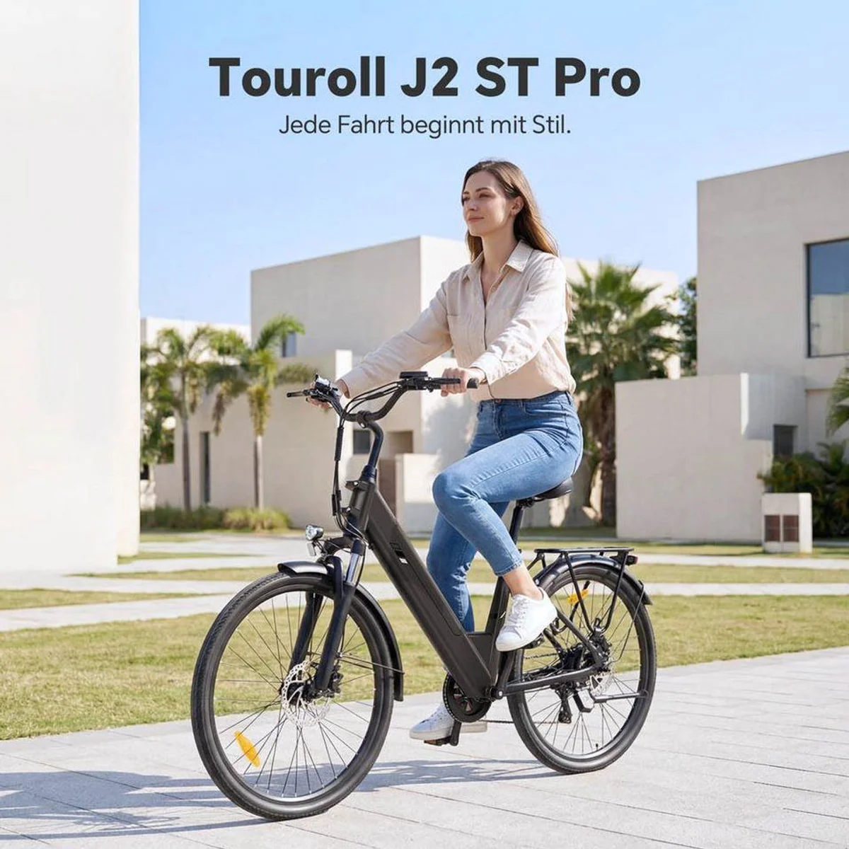 Touroll J2 ST Pro E-Bike, kraftvoller Heckmotor, 561,6 Wh Akku, hydraulische Scheibenbremsen 2