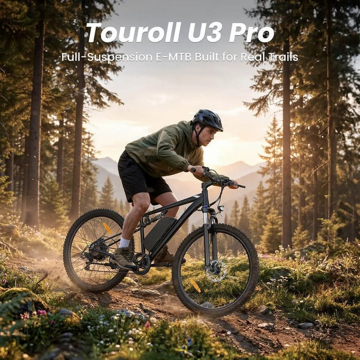 Touroll U3 Pro E-Bike, 850 W Motor, 720 Wh Akku, hydraulische Bremsen 2