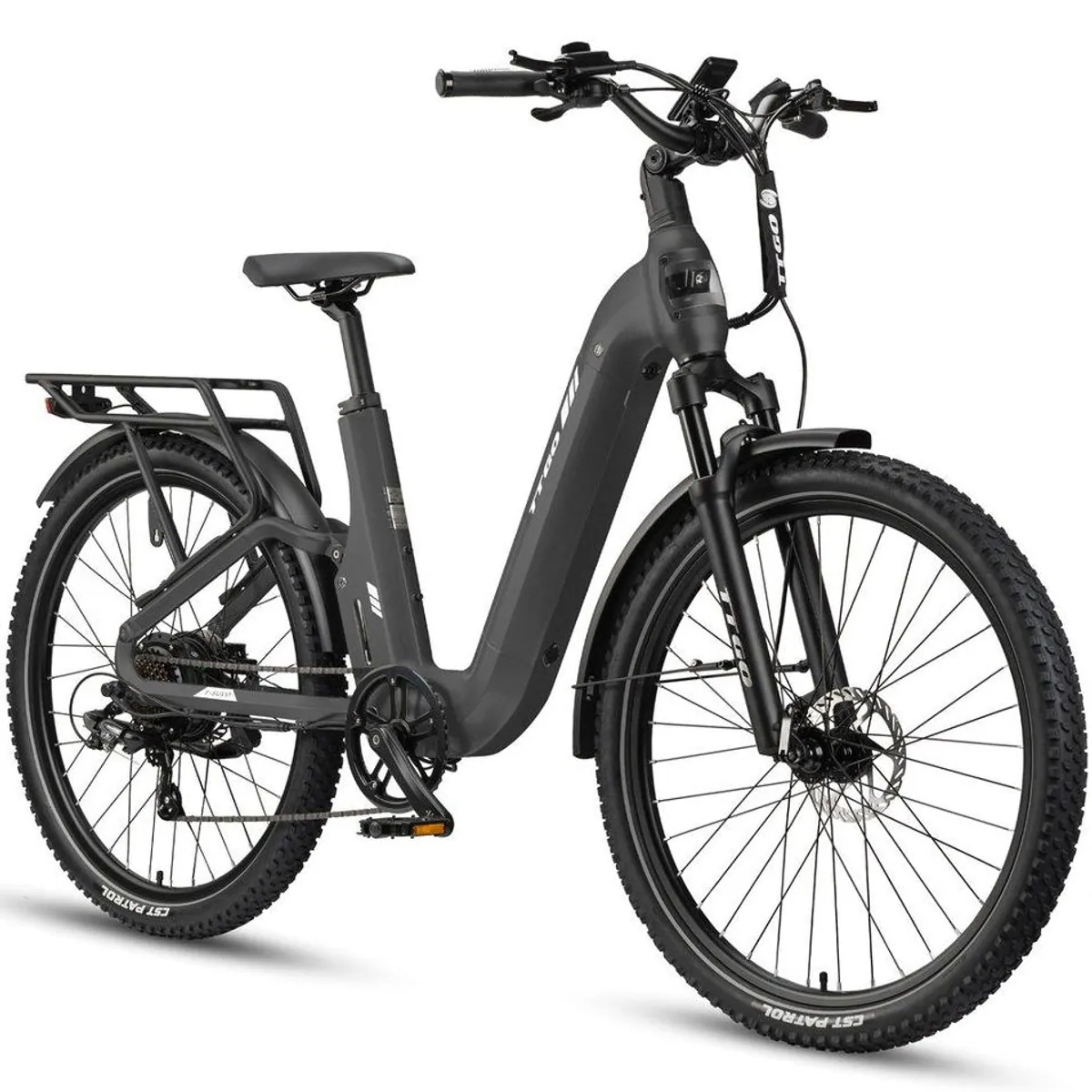 TTGO SUV E-Bike, Vollfederung, 720 Wh Akku, 7-Gang Shimano — bis zu 140 km Reichweite