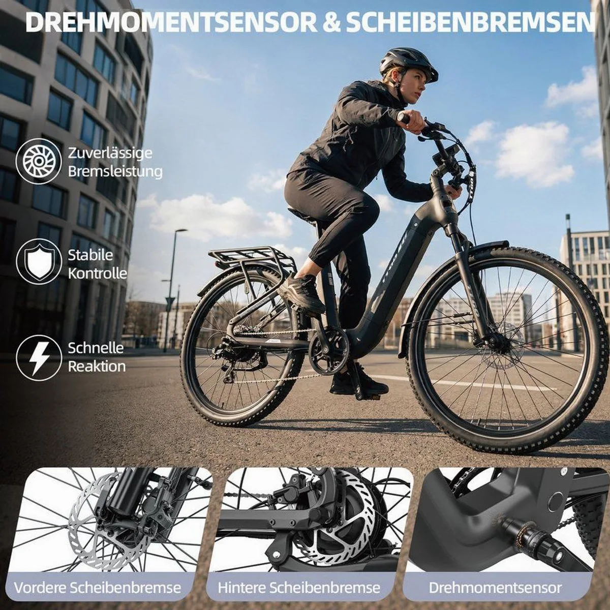 TTGO SUV E-Bike, Vollfederung, 720 Wh Akku, 7-Gang Shimano — bis zu 140 km Reichweite 3