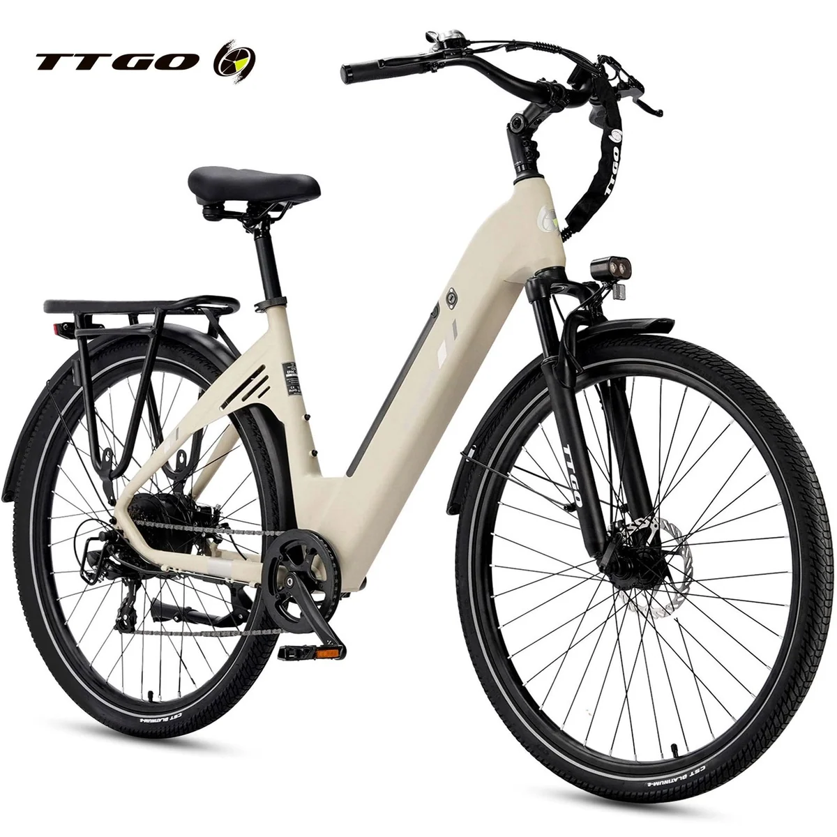 TTGO C3 SE E-Bike Cityrad, 28 Zoll, 120 km Reichweite, Aluminiumrahmen