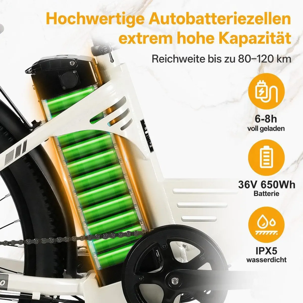 TTGO E-Bike Cityrad 26 Zoll, 80-120 km Reichweite, SHIMANO 7-Gang — Aluminiumrahmen, Heckmotor, LCD-Farbdisplay 2