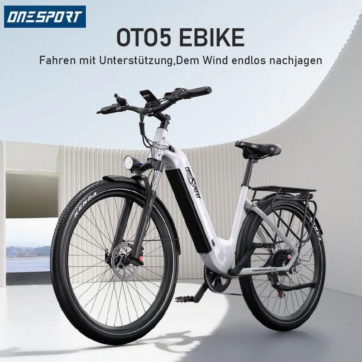 Vankel E-Bike Cityrad, 655Wh Akku, 250W Heckmotor, Shimano 7-Gang 2