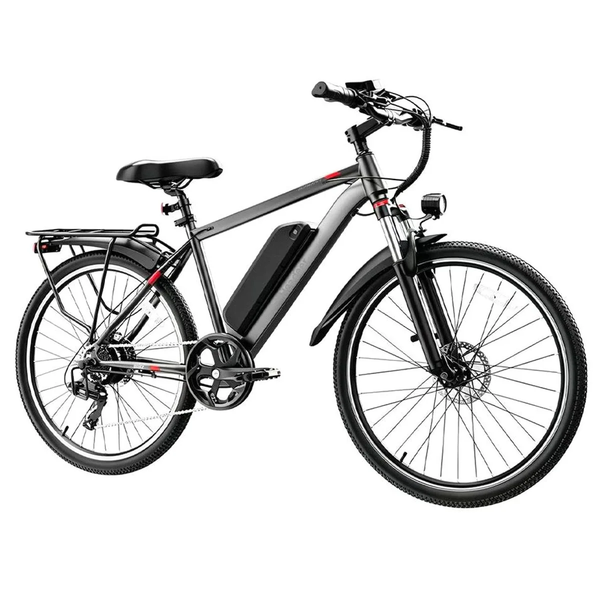 Vankel E-Bike Mountainbike 26 Zoll, 720 Wh Akku, 25 km/h Unterstützung, App-Anbindung