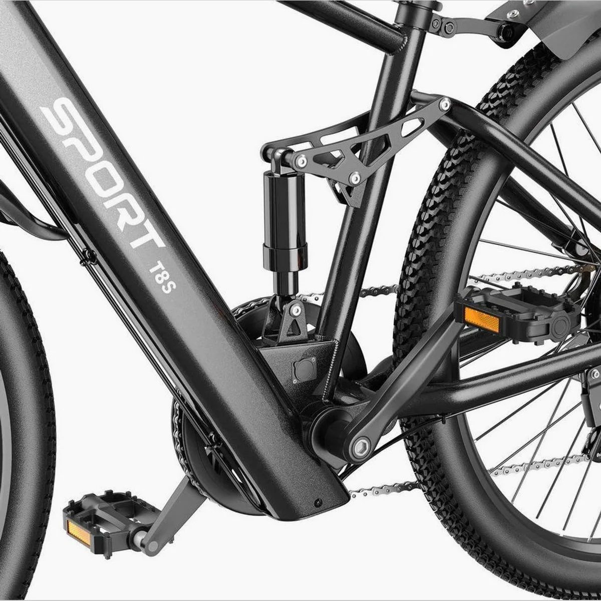 Vankel T8S E-Bike, 250W Heckmotor, 624Wh Akku, Shimano 7-Gang 4