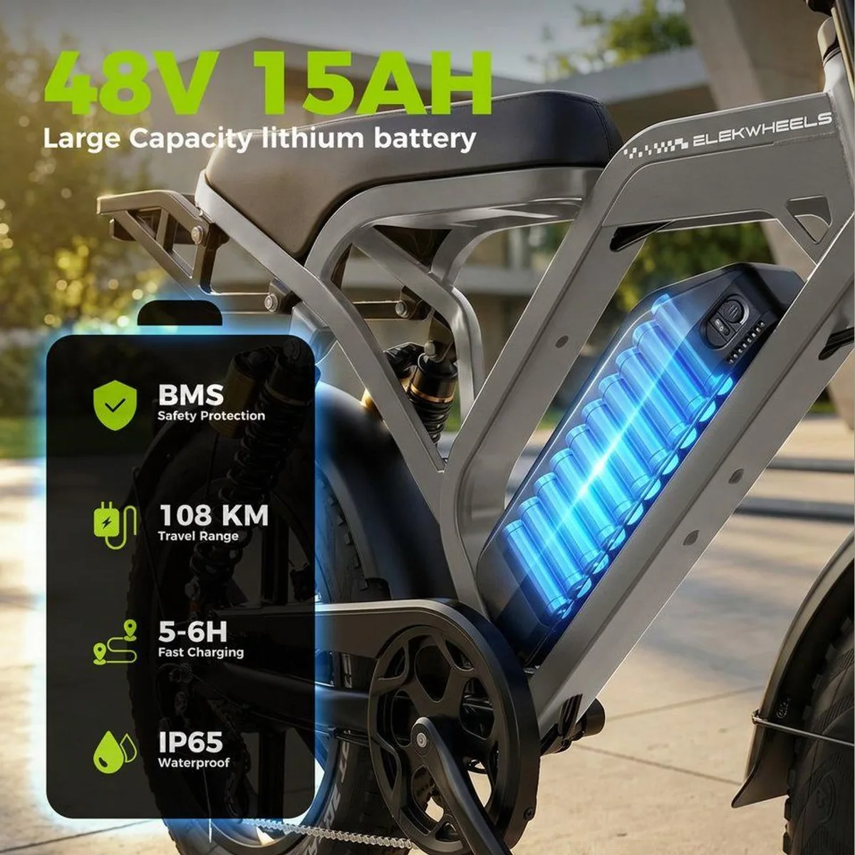 Vankel E-Bike E7-2.0, kraftvoller Heckmotor, 720 Wh Akku, 108 km Reichweite 4