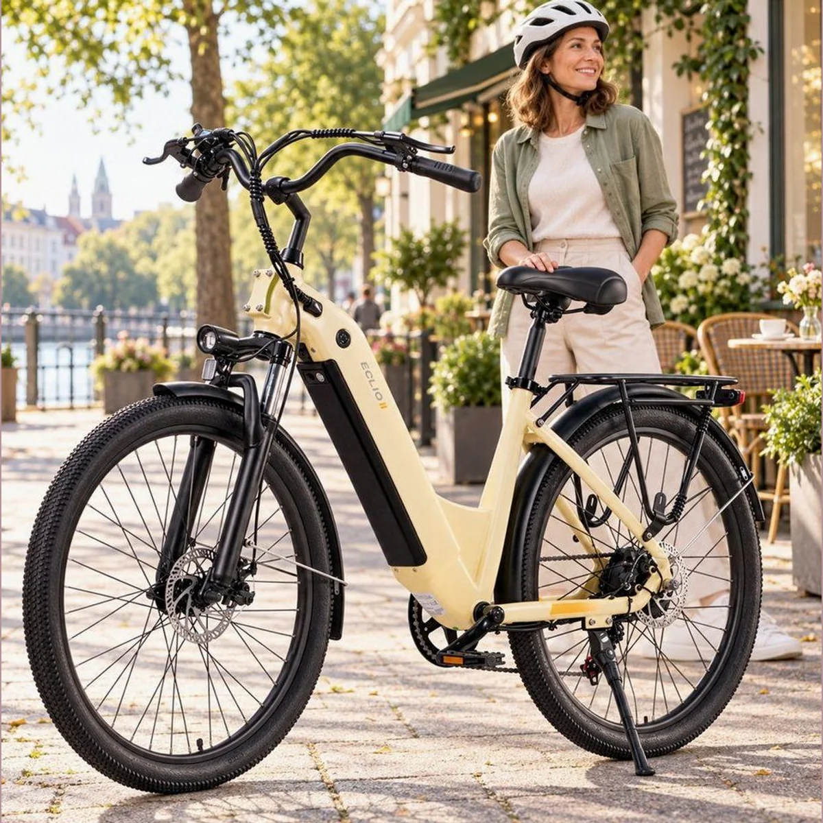 Vankel Eclio Otium 3 City-E-Bike, 250W Heckmotor, 120km Reichweite, Shimano 7-Gang-Schaltung 2