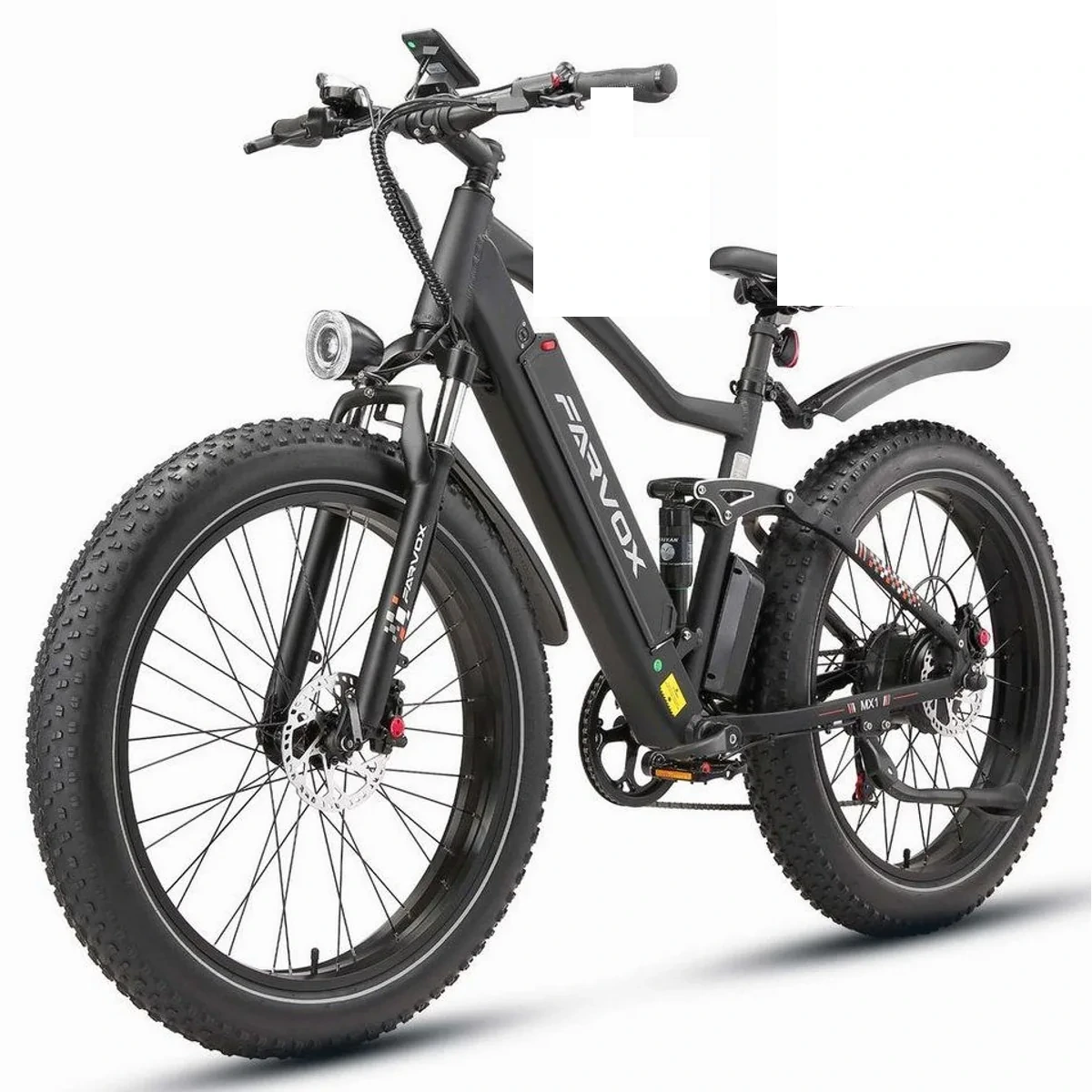 Vankel MX1 E-Fahrrad, 624 Wh Akku, 100 km Reichweite, voll gefedert