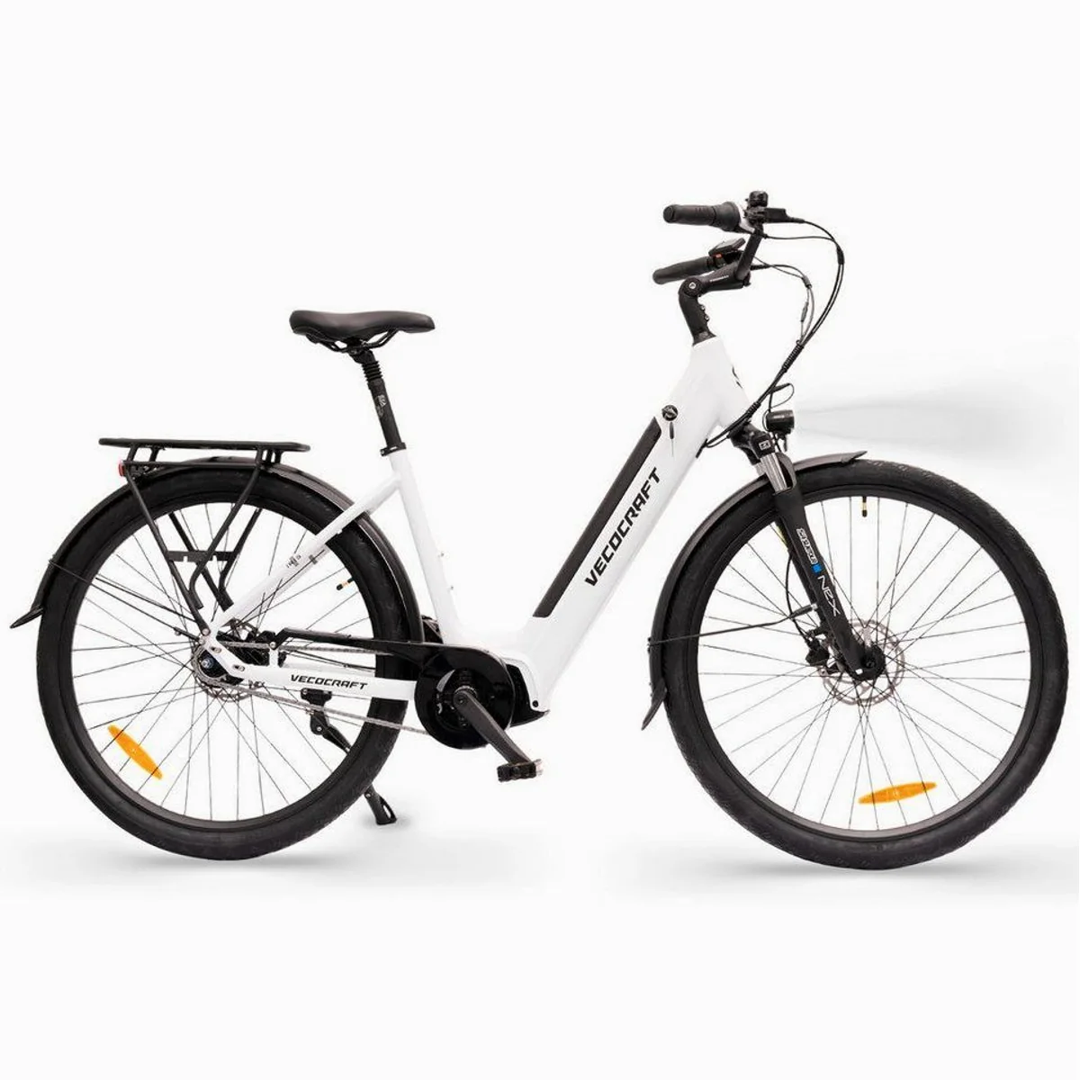 VECOCRAFT E-Bike Cityrad IRIS, Mittelmotor 80 Nm, 576 Wh Akku, 7-Gang Shimano