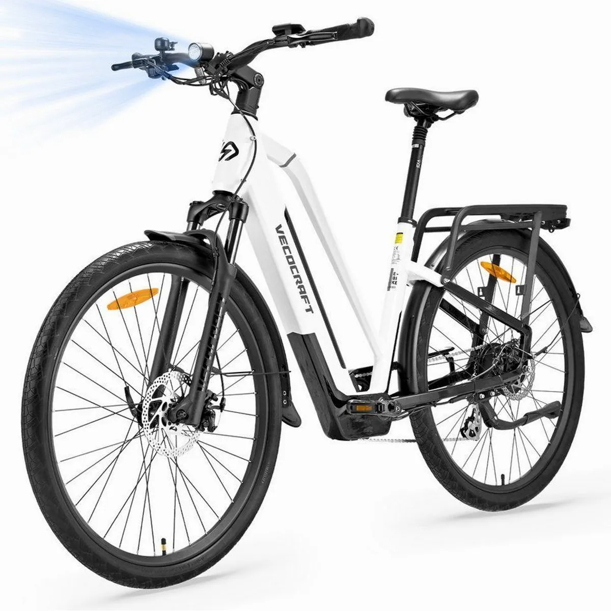 VECOCRAFT E-Bike Trekkingrad, 28'' Pedelec mit 48V Akku, 100 km Reichweite