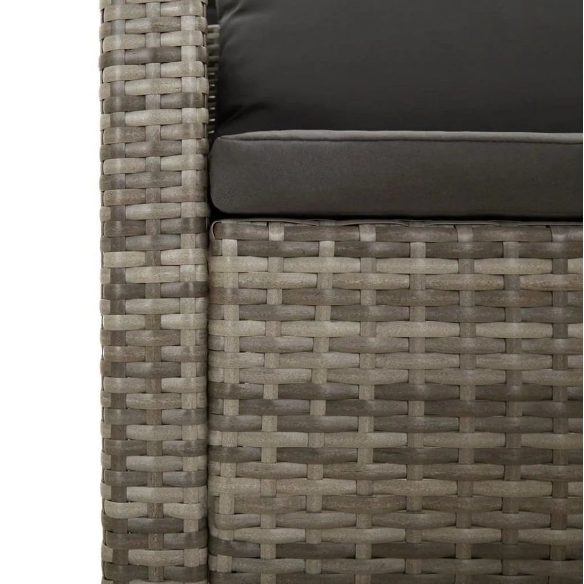 vidaXL Gartenlounge-Set 4-tlg., modulares Design, witterungsbeständig, inklusive Kissen 4