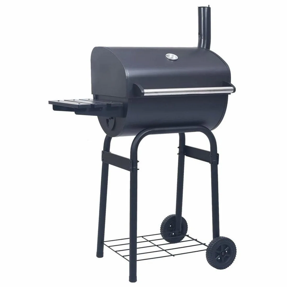 vidaXL Holzkohlegrill Smoker, pulverbeschichtet mit Ablage — vielseitig, robust und mobil
