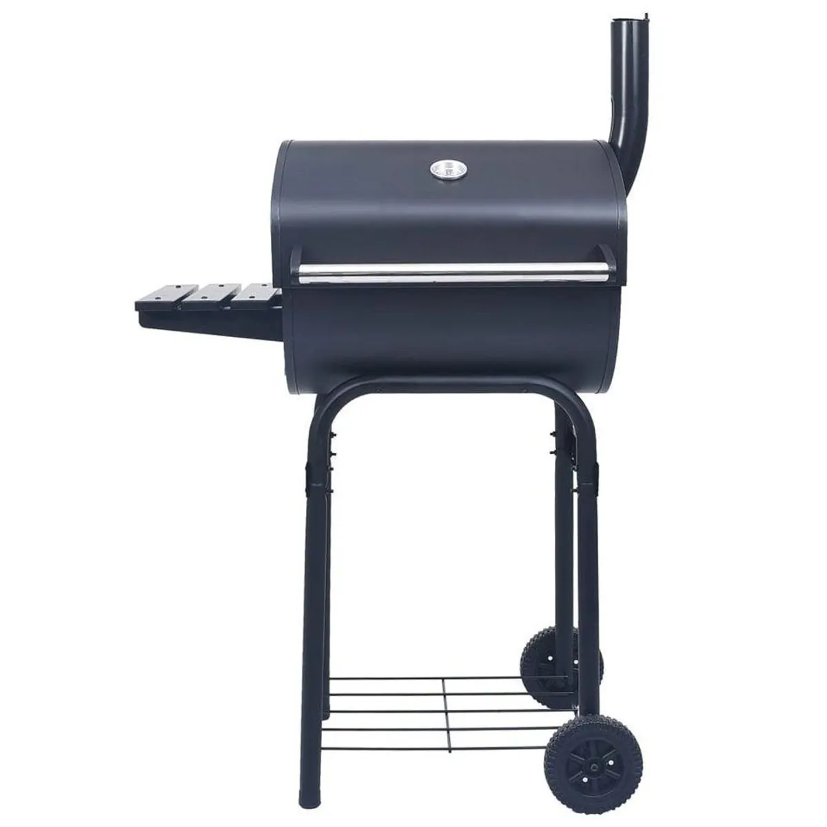 vidaXL Holzkohlegrill Smoker, pulverbeschichtet mit Ablage — vielseitig, robust und mobil 2