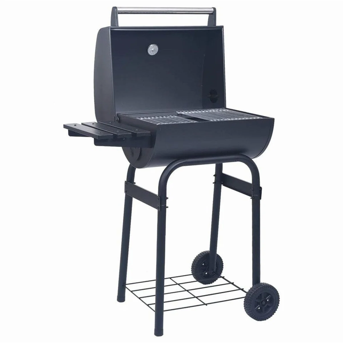 vidaXL Holzkohlegrill Smoker, pulverbeschichtet mit Ablage — vielseitig, robust und mobil 5