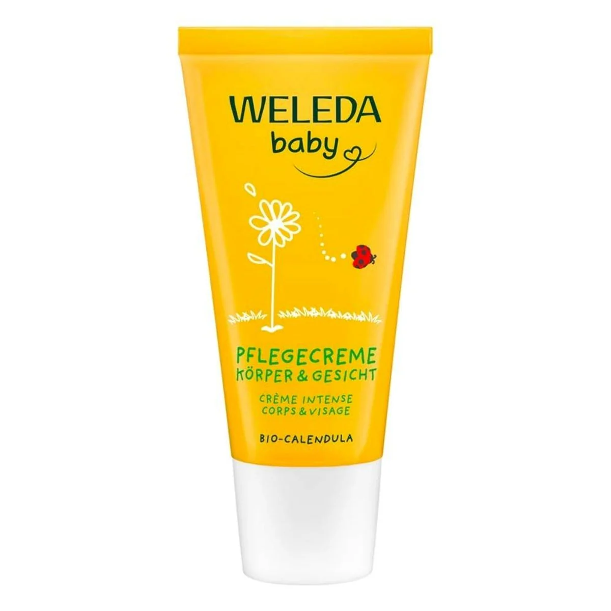 Weleda Calendula Körpercreme, sanfte Pflege für Babyhaut — mit Bio-Calendula, natürliche Inhaltsstoffe, dermatologisch getestet