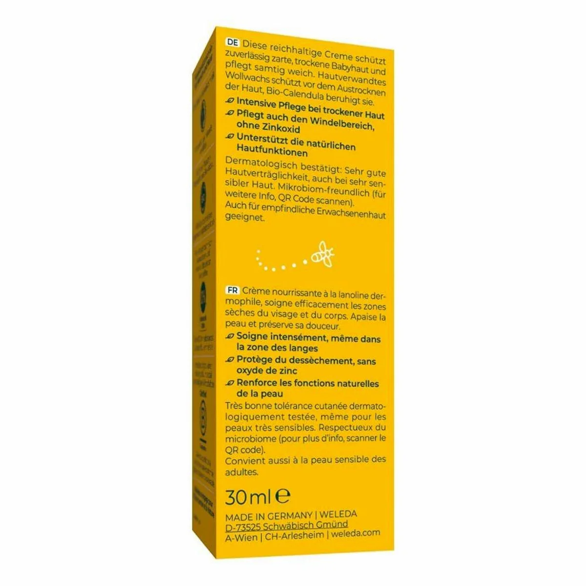 Weleda Calendula Körpercreme, sanfte Pflege für Babyhaut — mit Bio-Calendula, natürliche Inhaltsstoffe, dermatologisch getestet 3