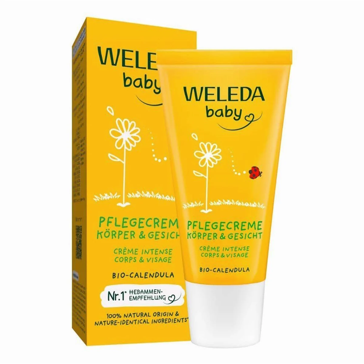 Weleda Calendula Körpercreme, sanfte Pflege für Babyhaut — mit Bio-Calendula, natürliche Inhaltsstoffe, dermatologisch getestet 4