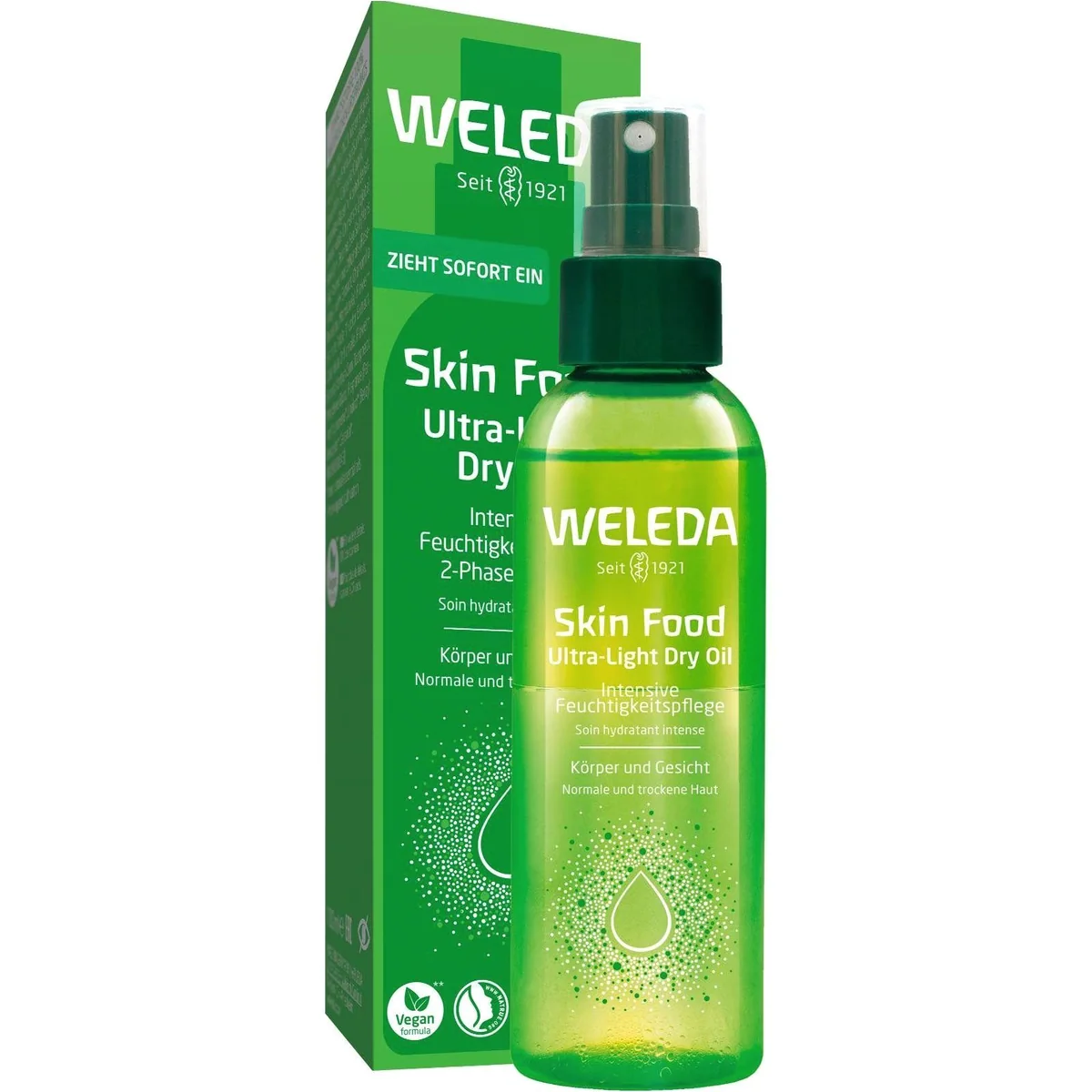 Weleda Skin Food Ultra-Light Dry Oil, intensive Feuchtigkeit, sofortiger Glow