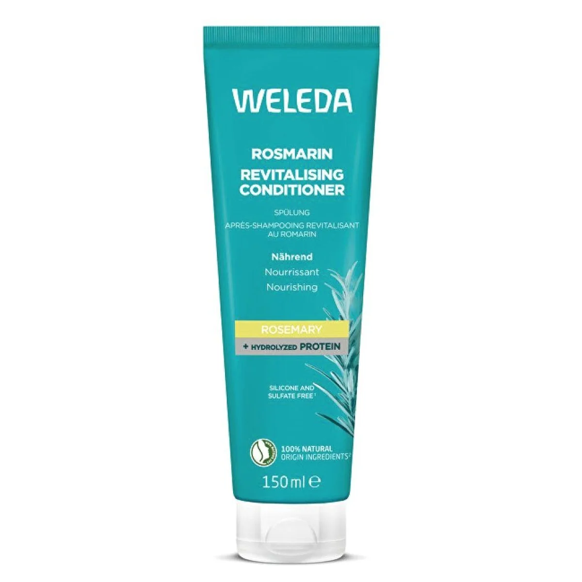 Weleda Rosmarin Revitalisierende Spülung, silikonfrei, pflanzenbasierte Pflege, für normales Haar 3