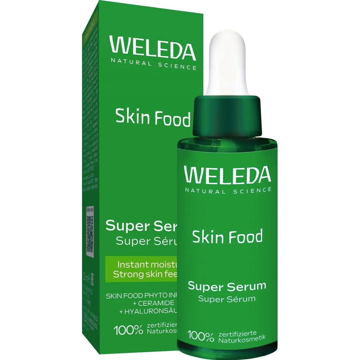 Weleda Skin Food Super Serum, intensiv feuchtigkeitsspendend, strahlende Haut, natürliche Pflanzenextrakte