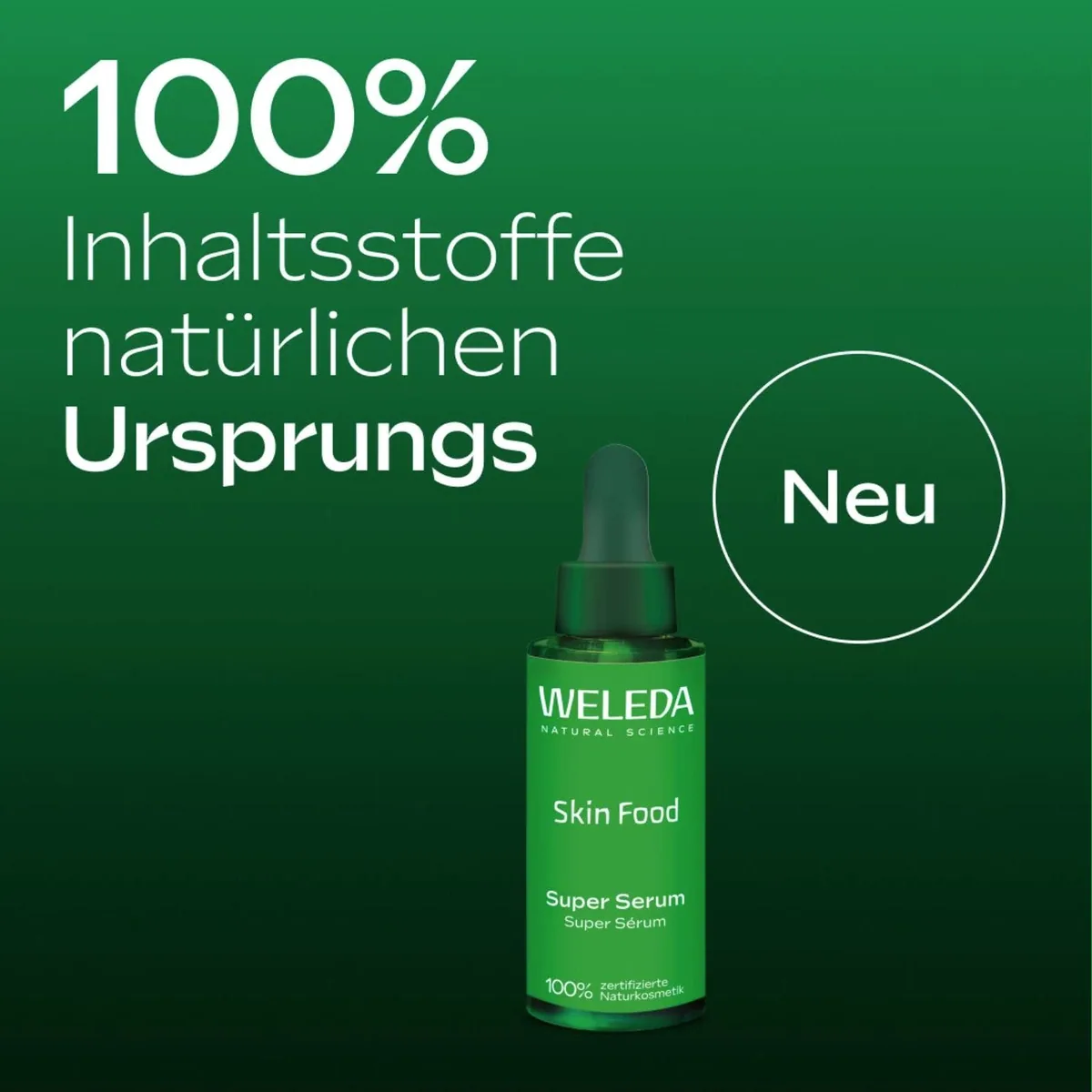 Weleda Skin Food Super Serum, intensiv feuchtigkeitsspendend, strahlende Haut, natürliche Pflanzenextrakte 2