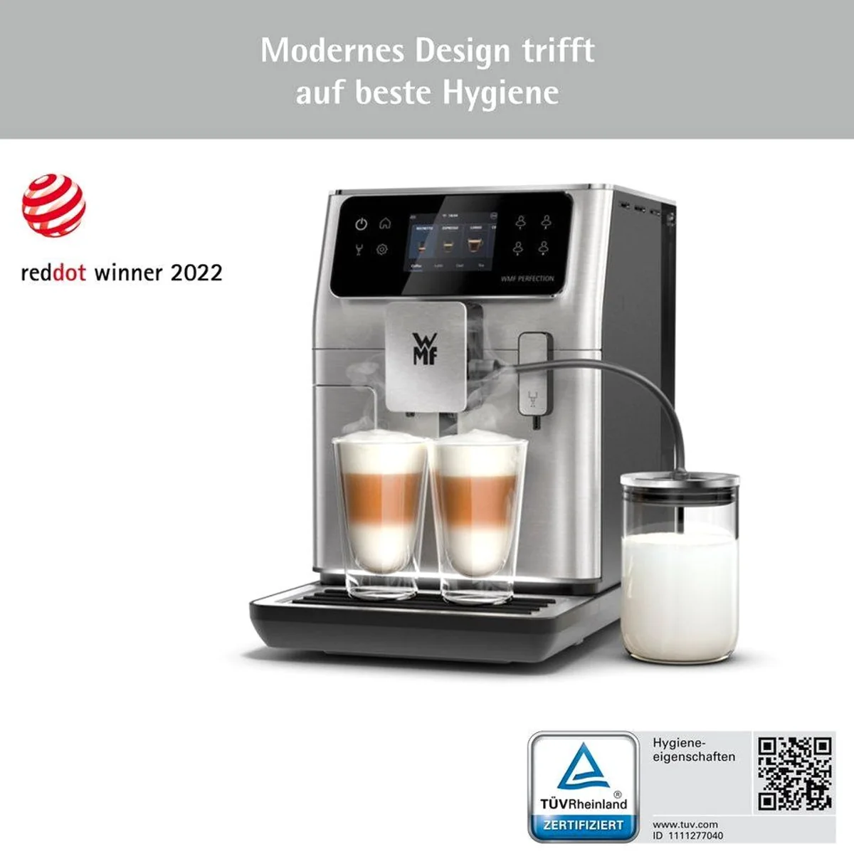 WMF Perfection 680 Kaffeevollautomat, 21 Rezepte, WiFi-Konnektivität, Doppel-Thermoblock 2