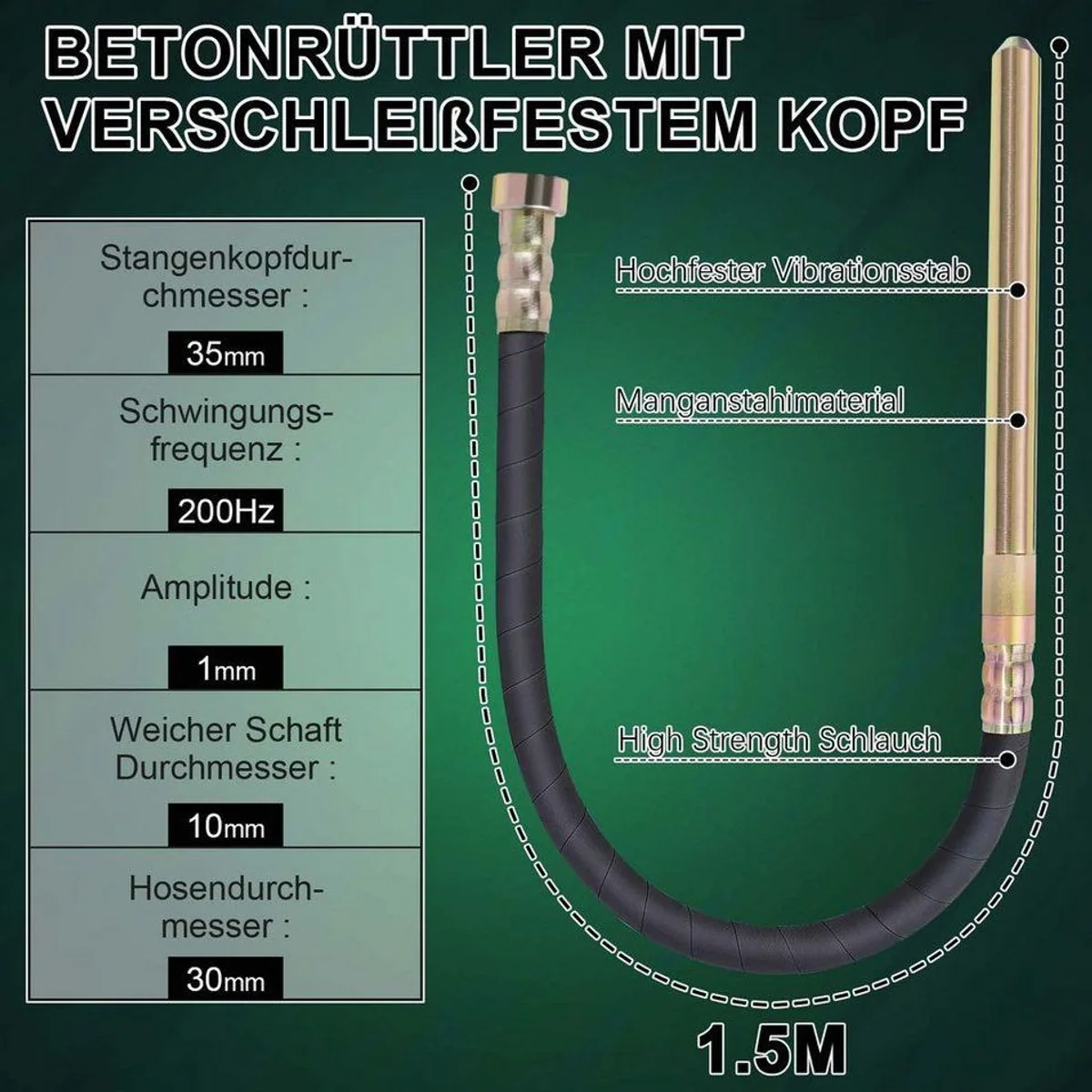 XERSEK Betonmischer 850W, Akku-Betrieb, hohe Drehzahl von 6000 U/min 4