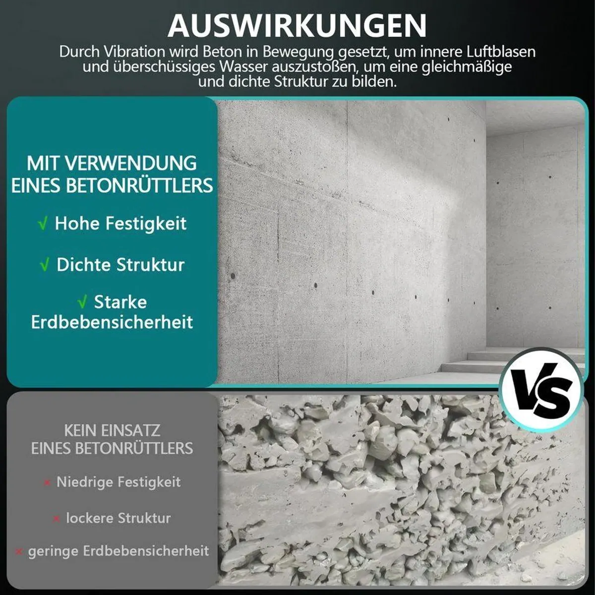 XERSEK Betonmischer 3200W, leistungsstarker Motor und flexibles Design 4