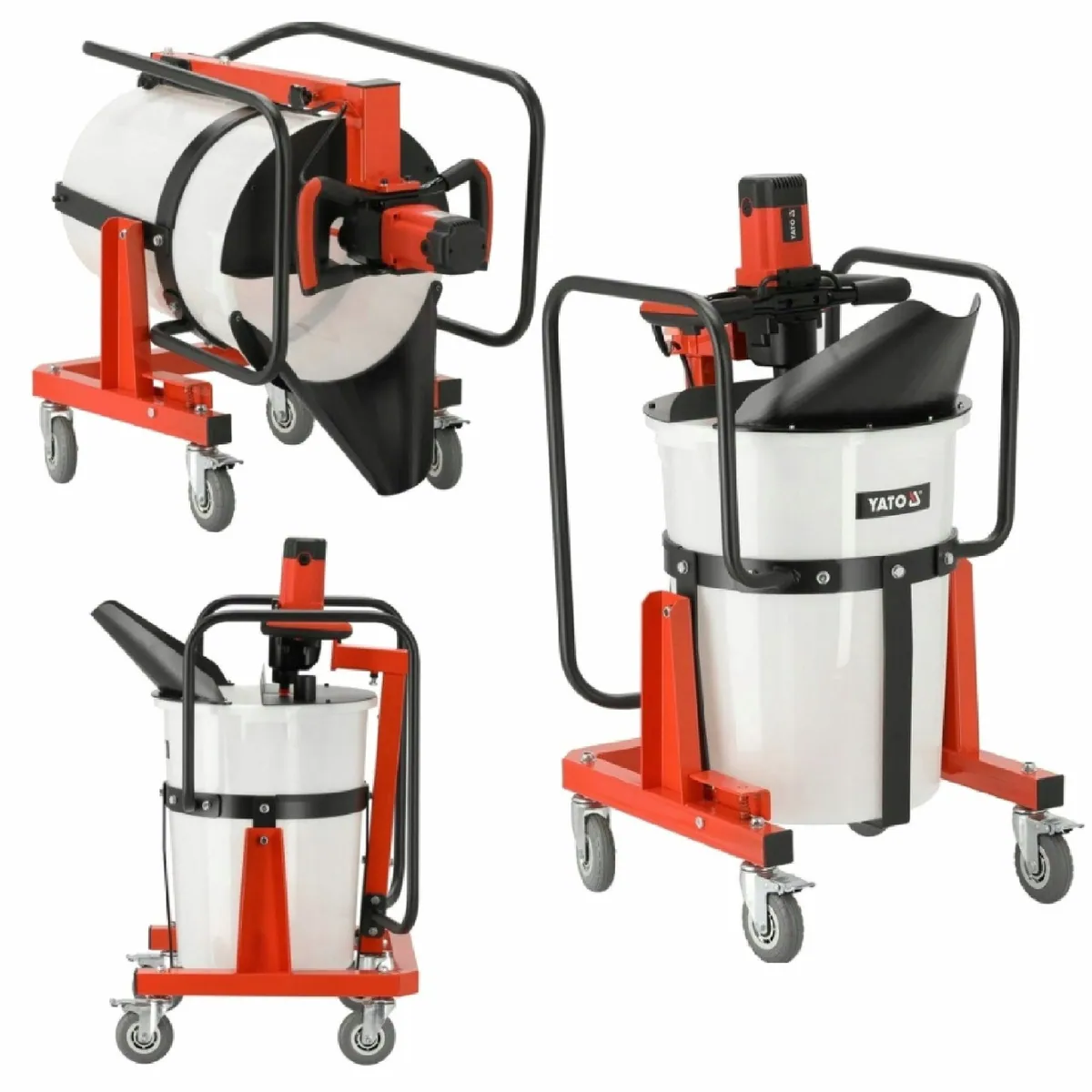 Yato Betonmischer YT-82000, 100 Liter Volumen, 1900 W Leistung, elektronische Drehzahlregelung
