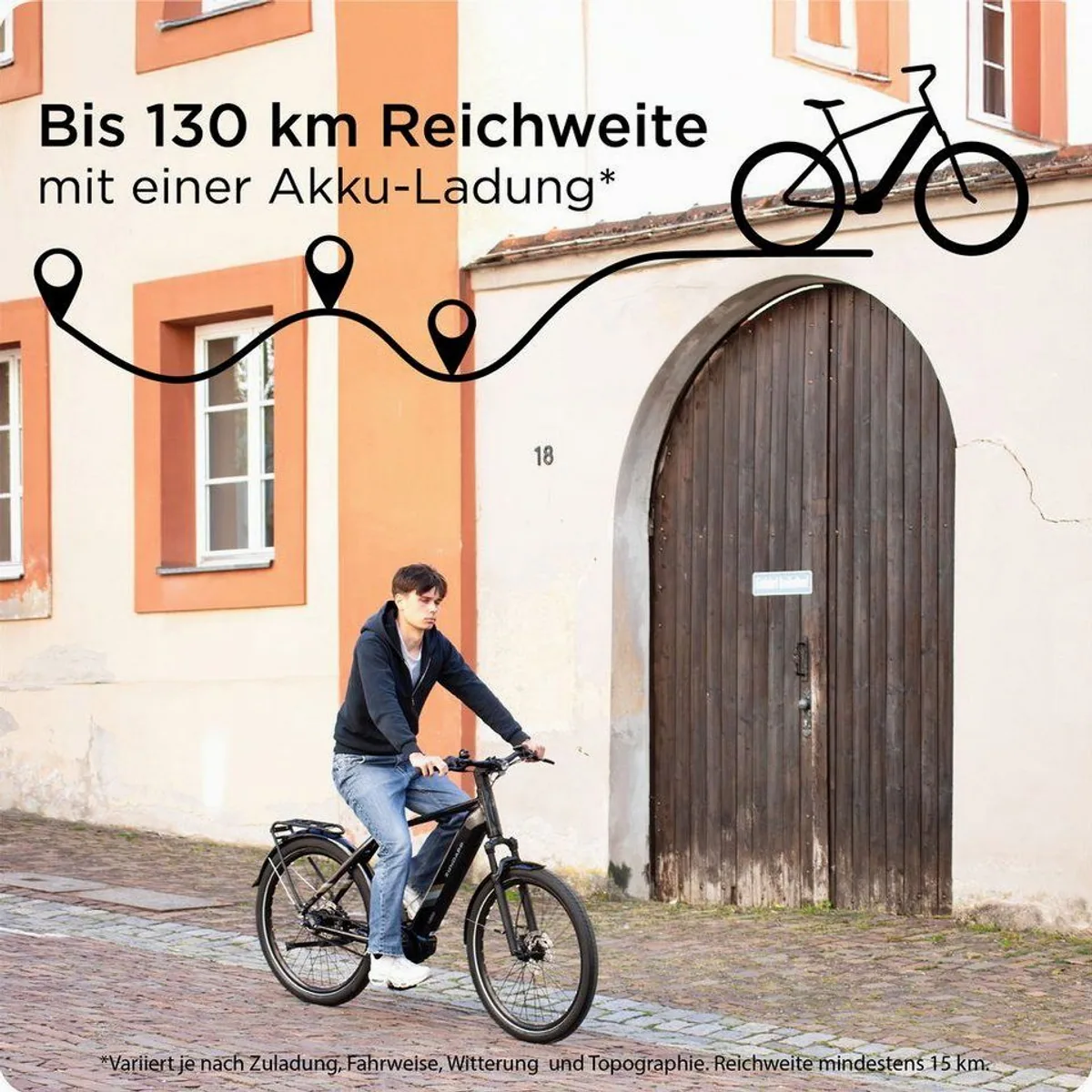Zündapp X850 E-Bike Trekkingrad, 7 Gang Nabenschaltung, Mittelmotor, 550 Wh 2