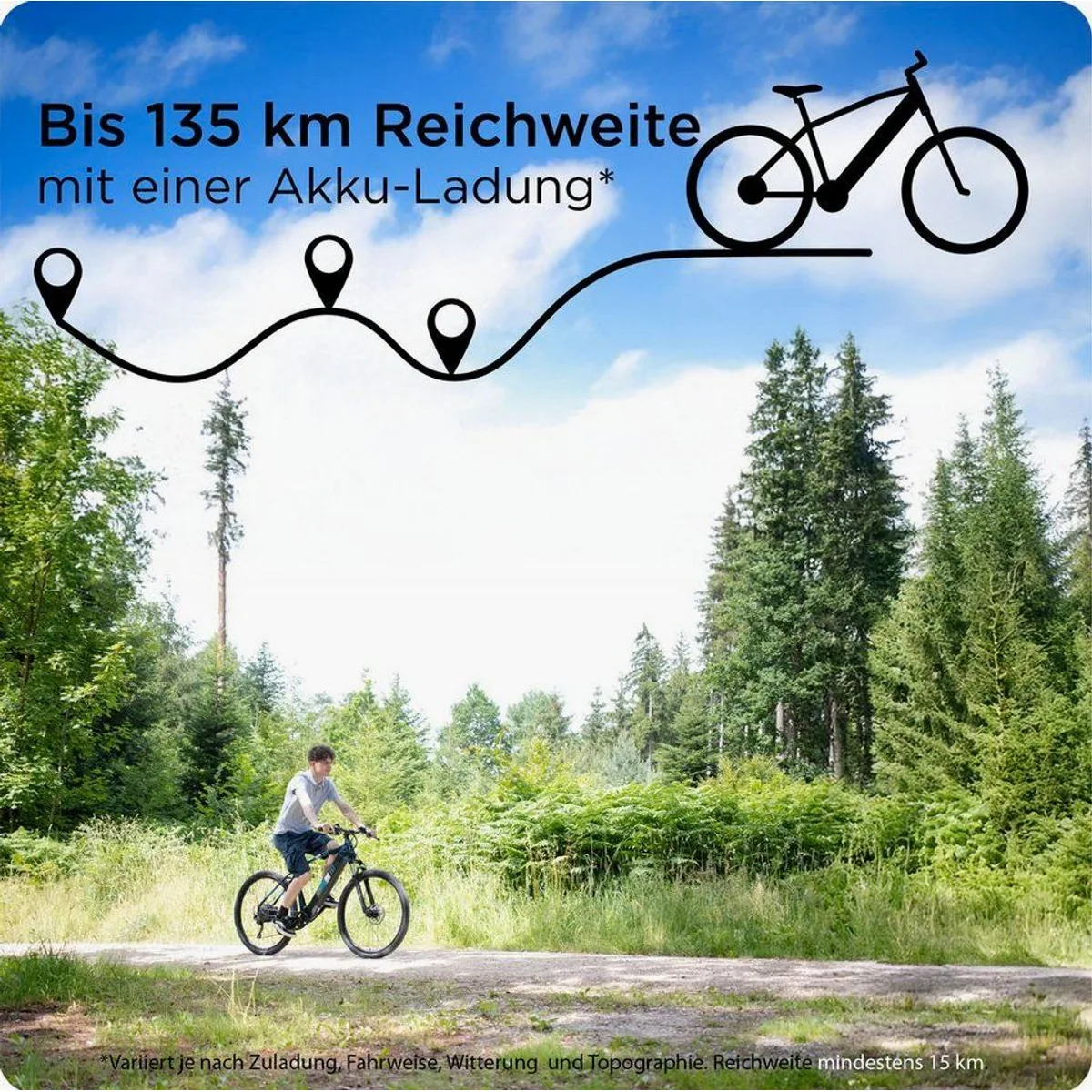 Zündapp Z808 E-Bike, 10-Gang Shimano Deore, leistungsstarker Heckmotor — ideal für Stadt und Gelände 2