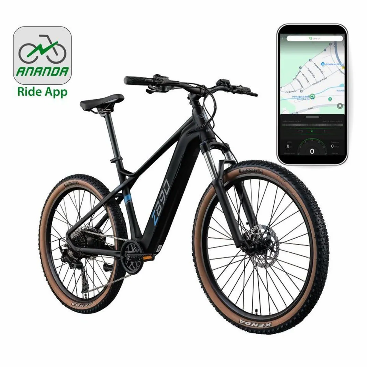 Zündapp Z890 E-Bike Mountainbike, 10 Gang Shimano Schaltung, 550 Wh Akku, App-Steuerung 2