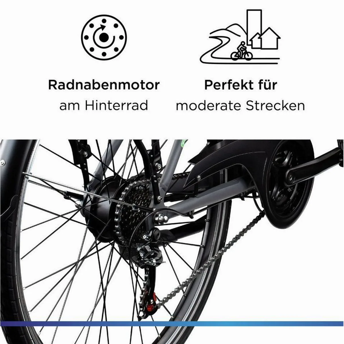 Zündapp Z802 E-Bike Trekkingrad, 21-Gang Shimano Schaltung, 536 Wh Akku — Komfort, Leistung, Vielseitigkeit 5