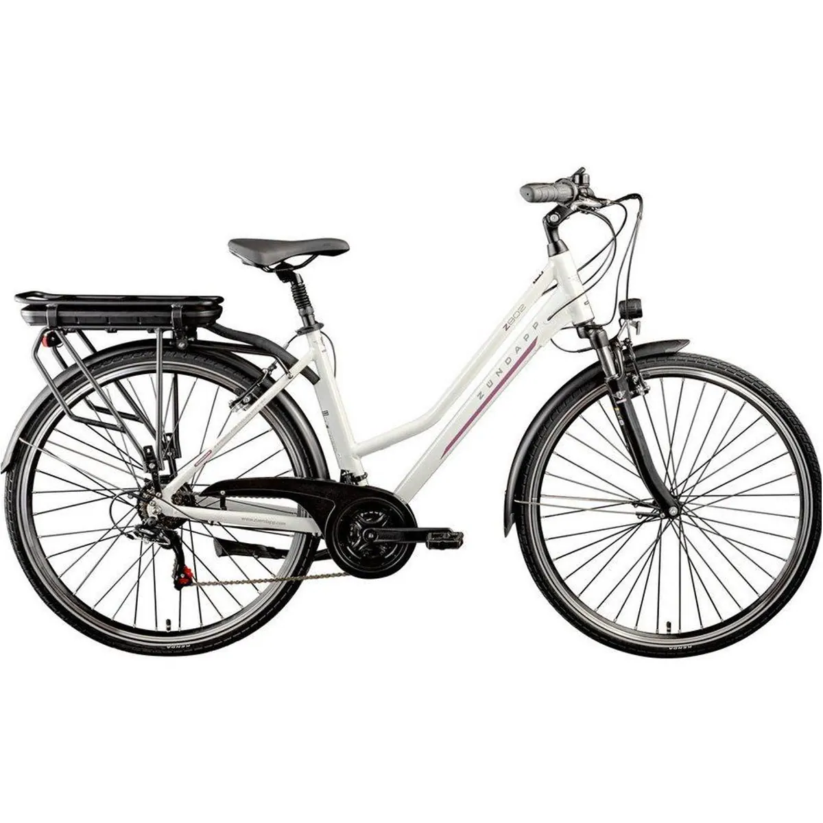 Zündapp Z802 E-Bike Trekkingrad Damen, 21-Gang Shimano, 374 Wh Akku, Heckmotor 2