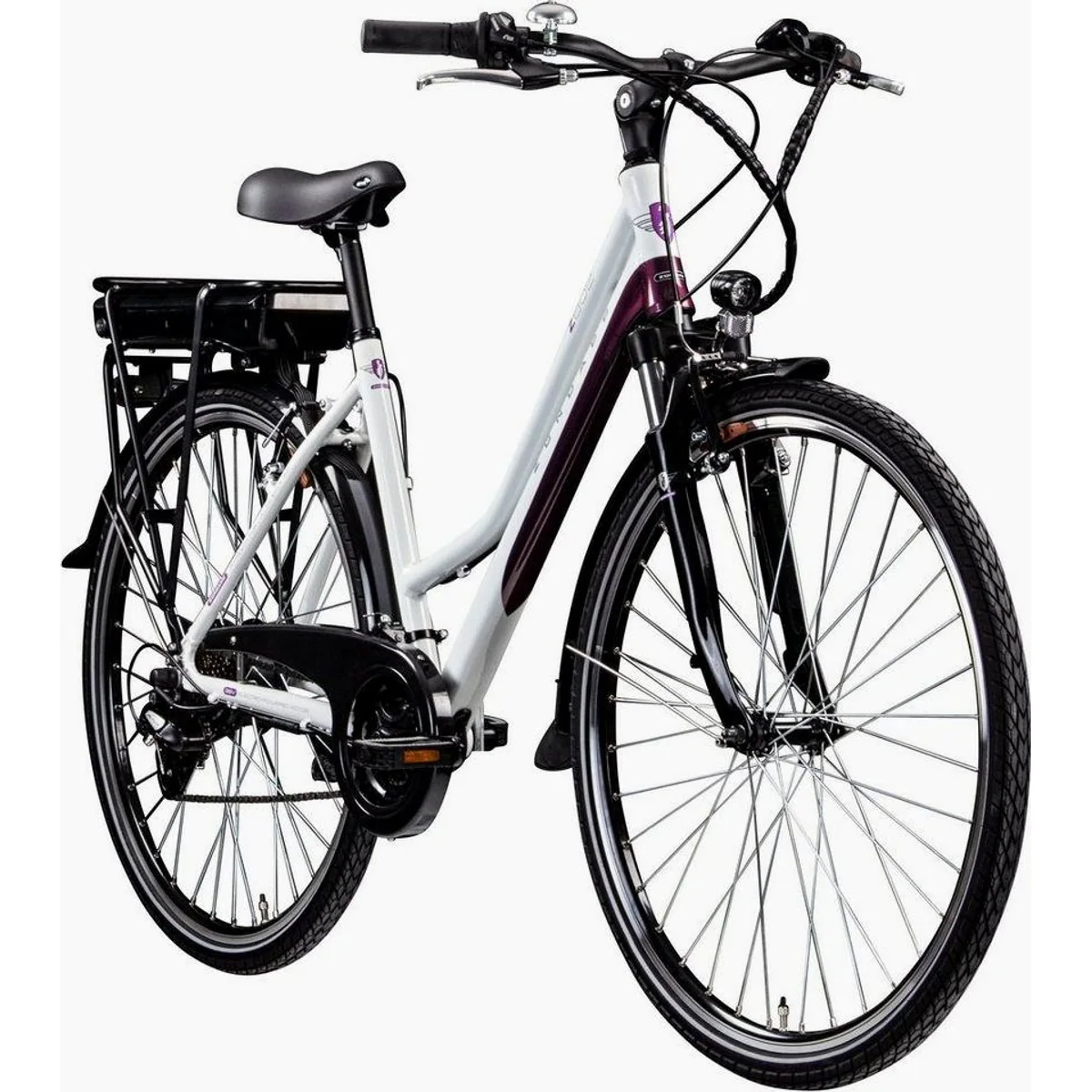 Zündapp Z802 E-Bike Trekkingrad Damen, 21-Gang Shimano, 374 Wh Akku, Heckmotor 3