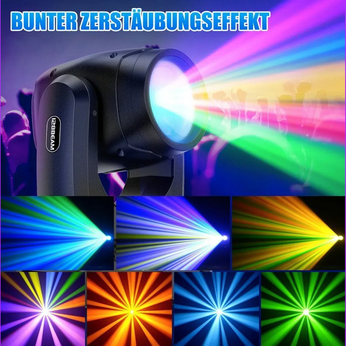 ZonQoonz Discolicht 150W Moving Head Light, vielfältige Lichtmuster und präzise Steuerung 3