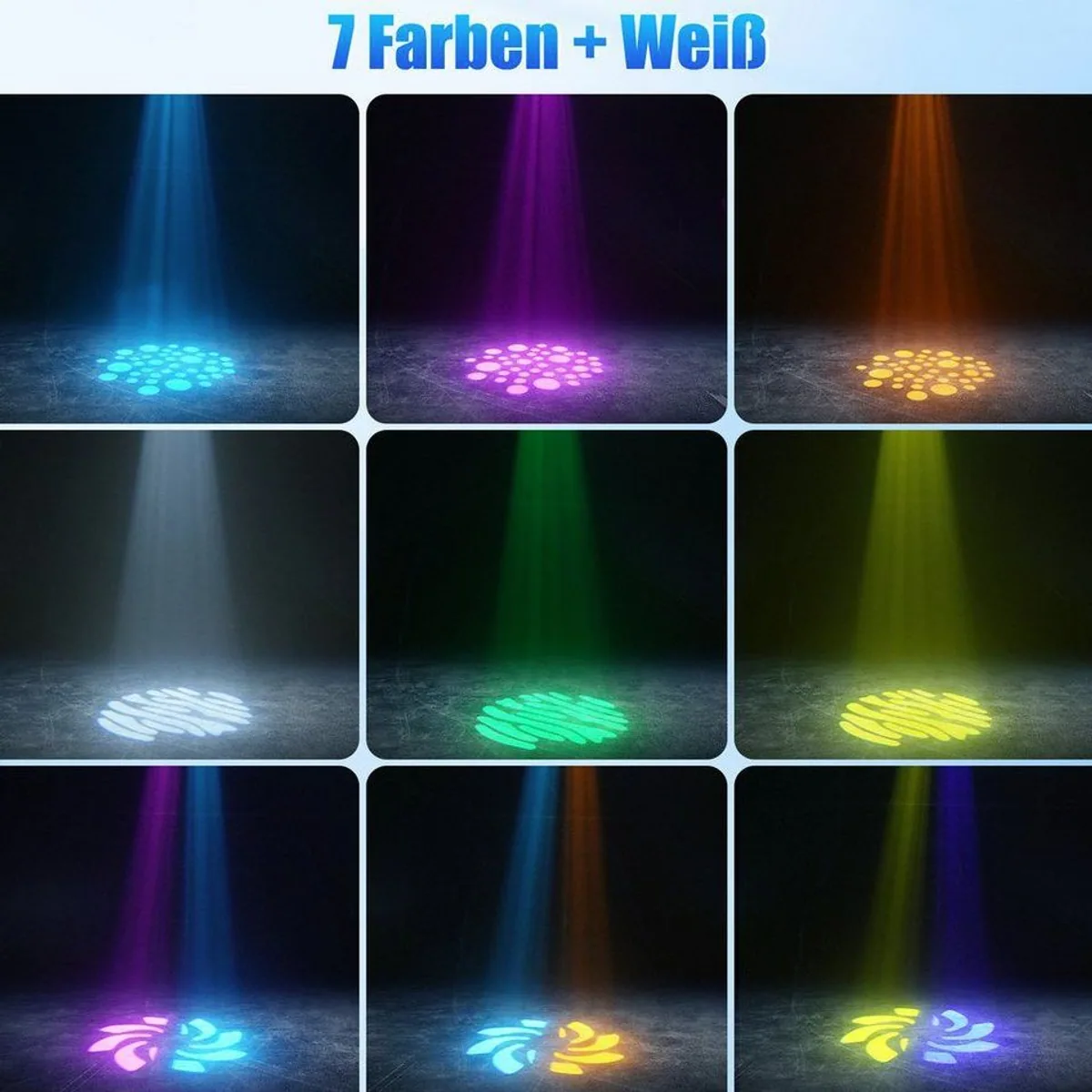 ZonQoonz Discolicht 100W Moving Head Light, präzise Steuerung & vielseitige Effekte 3