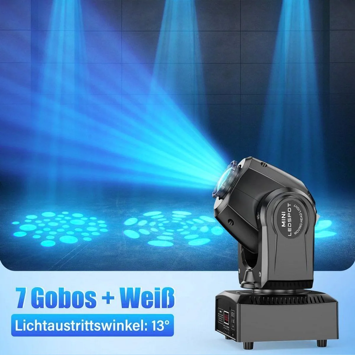 ZonQoonz Discolicht 100W Moving Head Light, präzise Steuerung & vielseitige Effekte 4